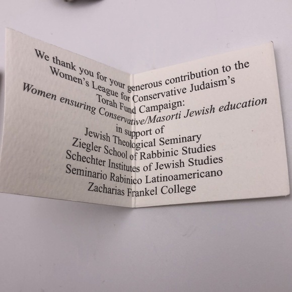 EYTAN TORAH FUND BROOCH PENDANT for 5777 (2016-17) was designed by Eytan Brandes - Picture 6 of 7